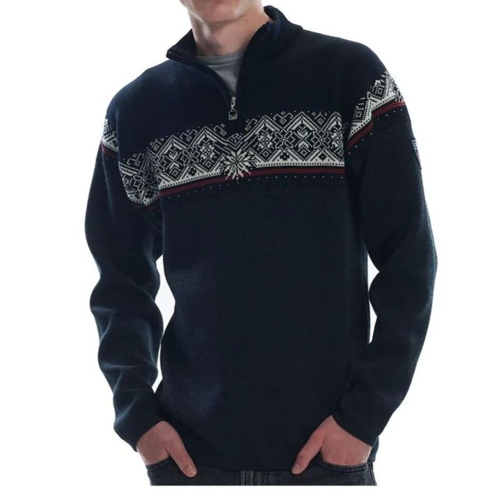Dale of Norway Moritz Quarter Zip Wool Sweater XL